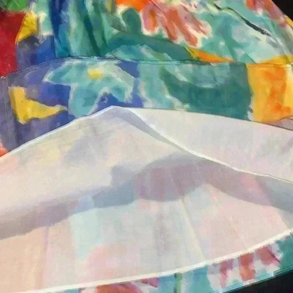 Lauren Ralph Lauren vibrant 100% cotton pleated skirt - Picture 6 of 6